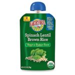 Baby Products-Earth’s Best Organic Spinach Lentil Brown Rice Veggie and Protein Puree, Stage 2