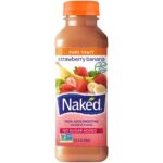 Beverages-Naked Strawberry Banana All Natural Vegan Juice Smoothie