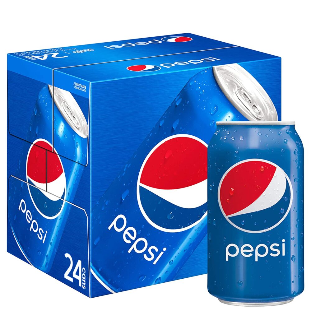Pepsi Regular Soda, 12 oz, 24 ct - Cabo Fine Foods