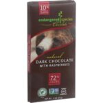 Candy & Chocolate-Endangered Species 72% Chocolate Bar with Raspberries