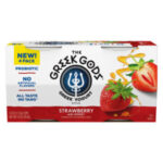 Dairy & Refrigerated-Greek Gods Honey Strawberry Greek Style Yogurt, 4-pack