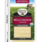 Dairy & Refrigerated-Organic Valley Mild Cheddar Cheese Slices, 8 ct