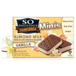 Frozen Desserts-So Delicious Dairy Free Frozen Dessert Sandwiches Minis Almond Milk Vanilla, 4 CT