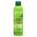 Health & Beauty-Alba Botanica Sensitive Fragrance Free Clear Spray Sunscreen SPF 50