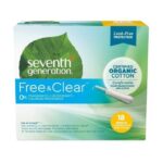 Health & Beauty-Seventh Generation Tampons with Comfort Applicator Regular 18 Pieces