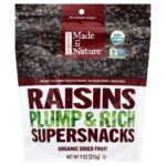 Snacks-Made in Nature Dried Raisins Supersnacks, Organic