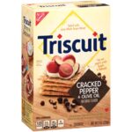 Snacks-Triscuit Cracked Pepper & Olive Oil Crackers