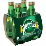 Water-Perrier Sparkling Water, 4 pack, Glass Bottles