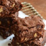 Just Desserts-Chewy Chocolate Brownies with Walnuts
