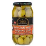 Pantry & Dry Goods-Tassos Aceitunas Griegas Stuffed with Garlic & Jalapenos