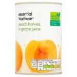 Pantry & Dry Goods-Waitrose Peach Halves in Grape Juice